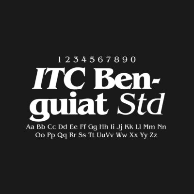 ITC Benguiat Std Font Family Free Download