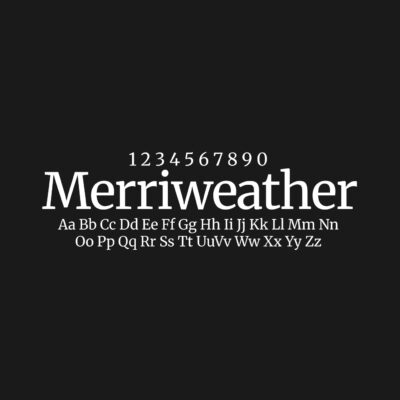 Merriweather Font Family Free Download