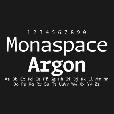 Monaspace Argon Font Family Free Download