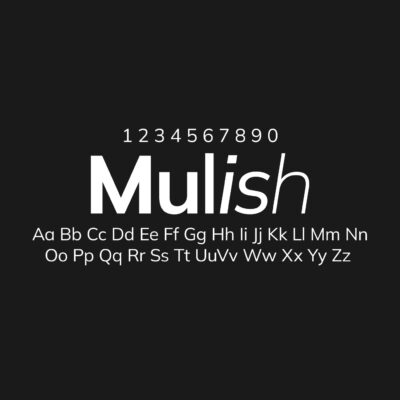 Mulish Font Family Free Download