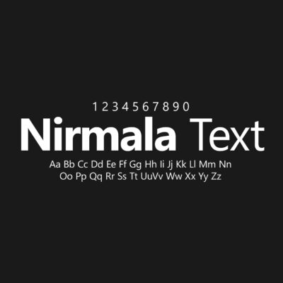 Nirmala Text Font Family Free Download