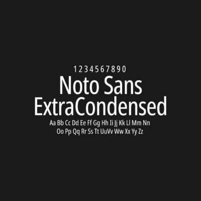 Noto Sans ExtraCondensed Font Family Free Download