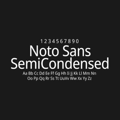 Noto Sans SemiCondensed Font Family Free Download