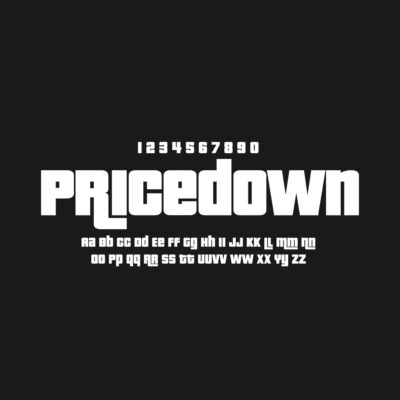 Pricedown Font Free Download – GTA Style Display Font