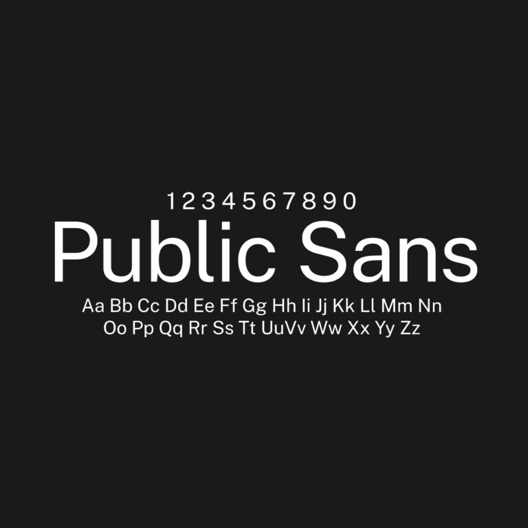 Public Sans Font Family Free Download