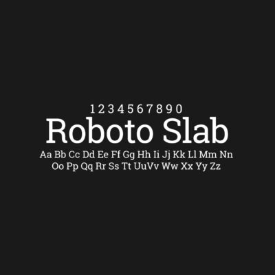 Roboto Slab Font Family Free Download