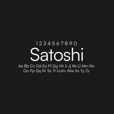 Satoshi Font Family Free Download