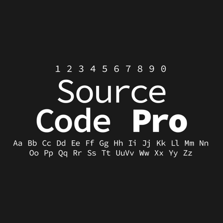 Source Code Pro Font Family Free Download