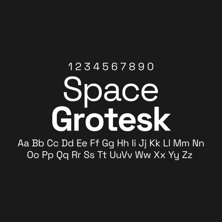 Space Grotesk Font Family Free Download