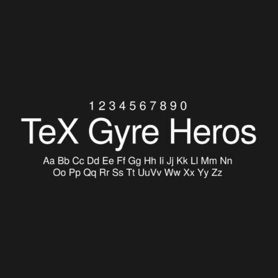 TeX Gyre Heros Font Family Free Download
