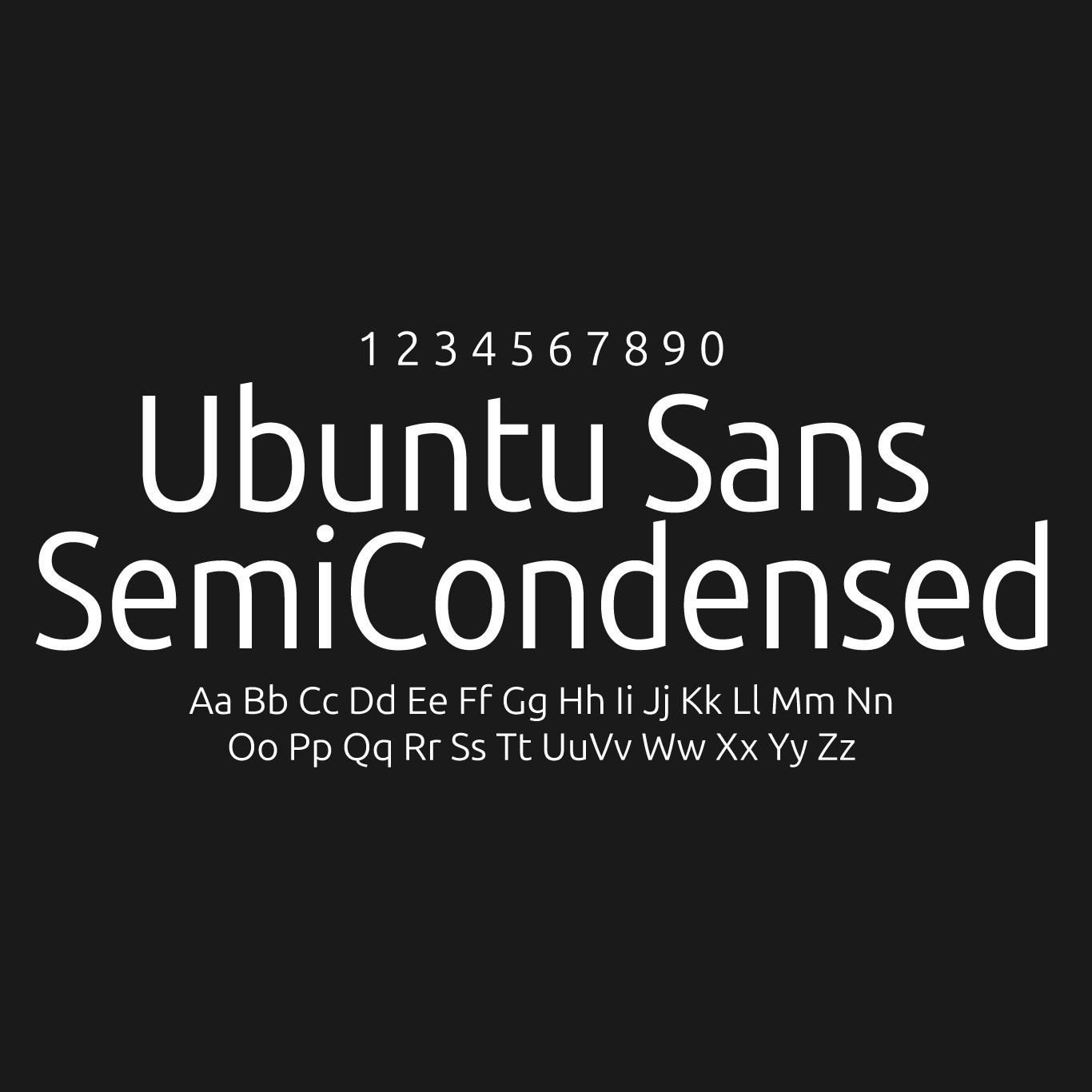 Ubuntu Sans SemiCondensed Font Family Free Download