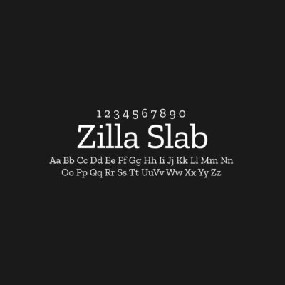 Zilla Slab Font Family Free Download