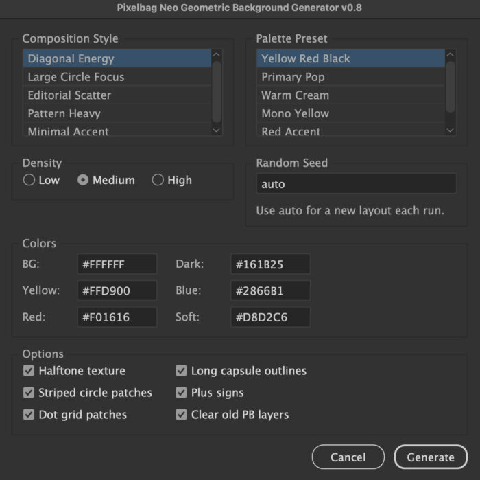 Abstract Geometric Background Generator for Illustrator — Download Free