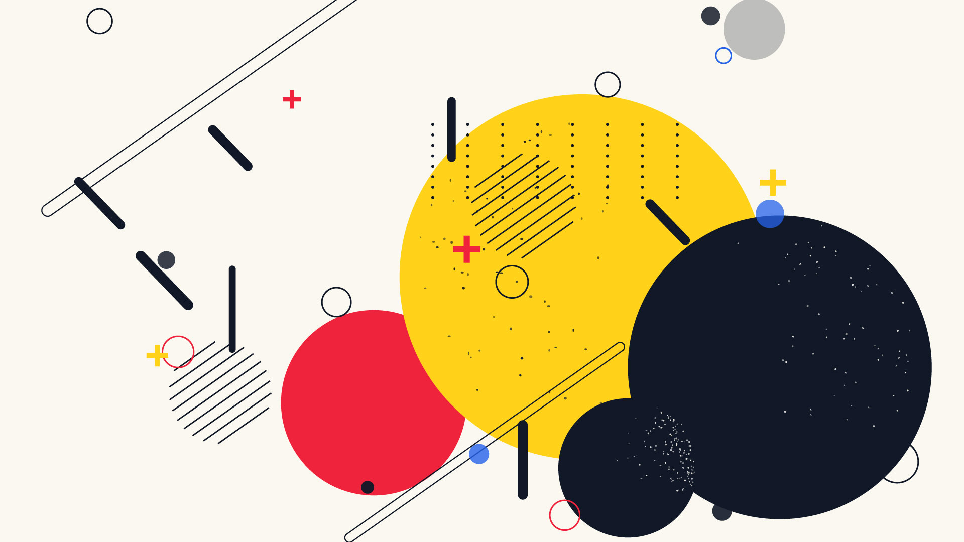 Free Abstract Geometric Circle Background Vector (EPS)
