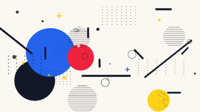 Free Scattered Geometric Background Vector (EPS)