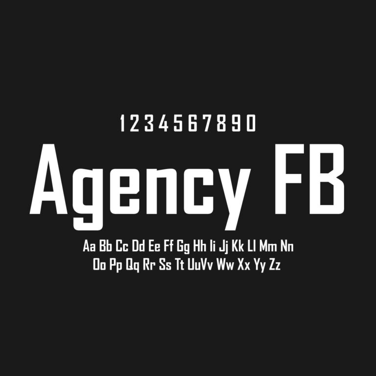 Agency FB Font Free Download