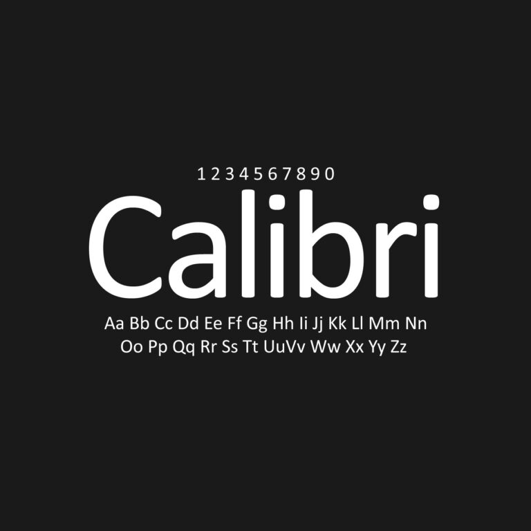 Calibri Font Family Free Download