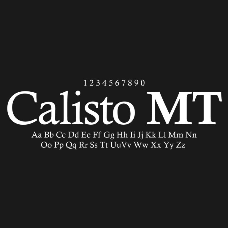 Calisto MT Font Family Free Download