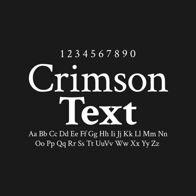 Crimson Text Font Family Free Download