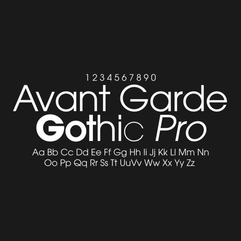 ITC Avant Garde Gothic Pro Font Free Download