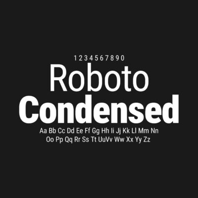 Roboto Condensed Font Family Free Download
