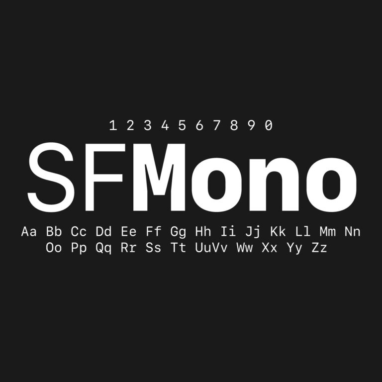 SF Mono Font Family Free Download