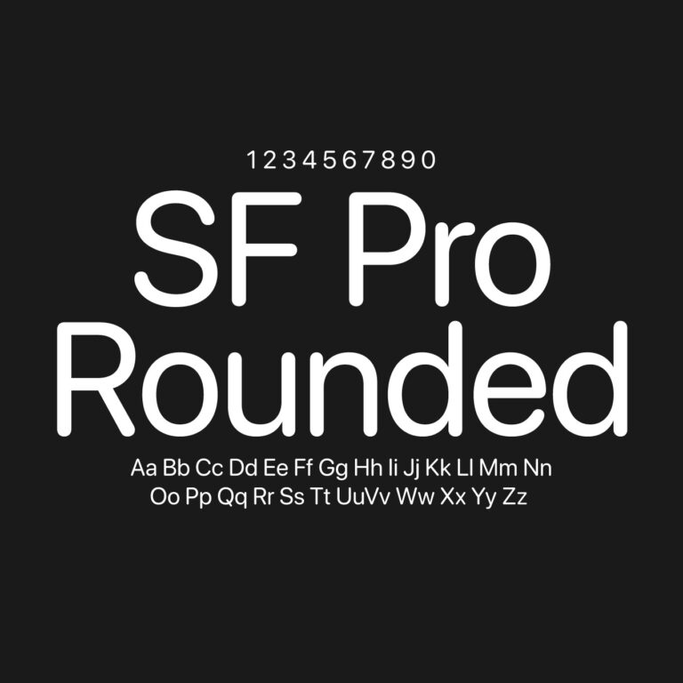 SF Pro Rounded Font Family Free Download