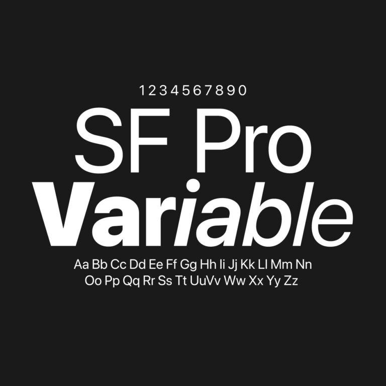 SF Pro Variable Font Free Download