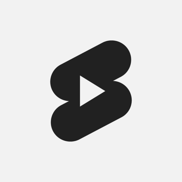 YouTube Shorts Logo Black Preview