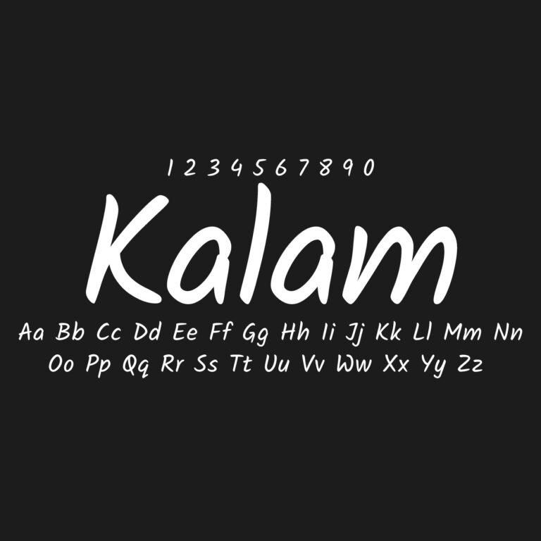 Kalam Font Family Free Download