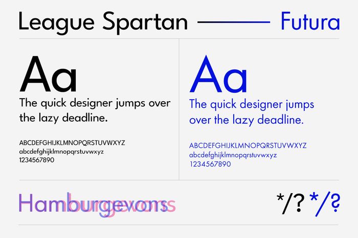 League Spartan vs Futura comparison