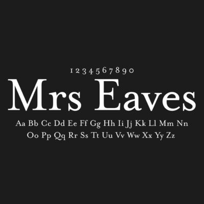 Mrs Eaves Font Family Free Download