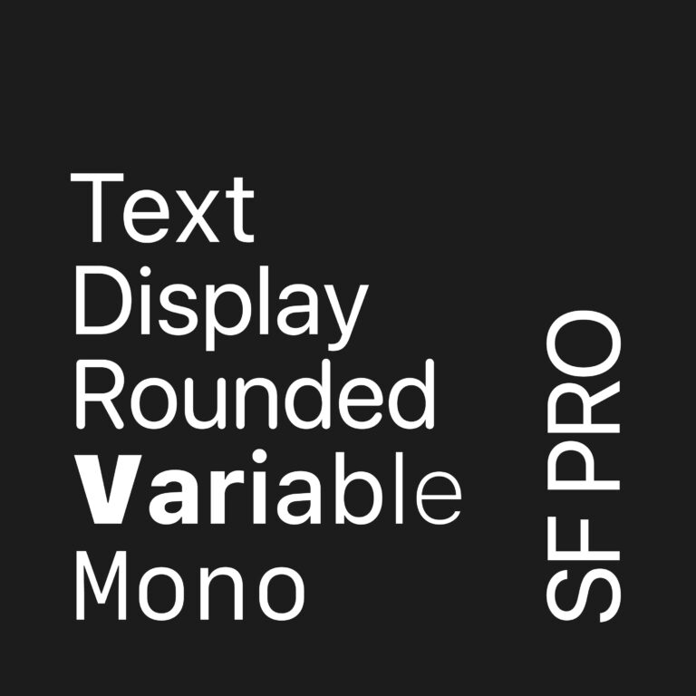SF Pro font previews