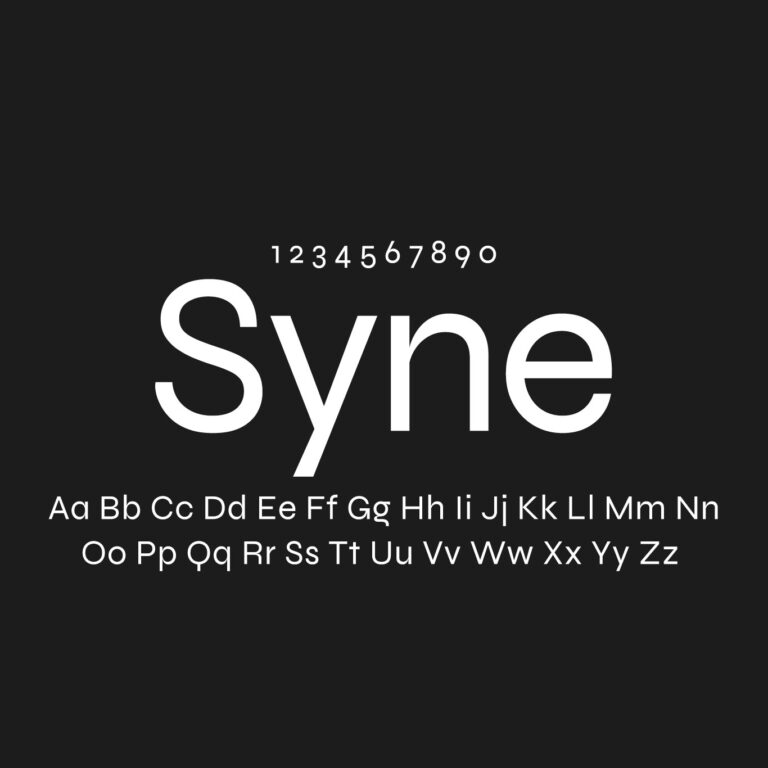 Syne Font Family Free Download