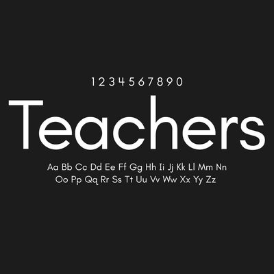 Teachers Font Family Free Download