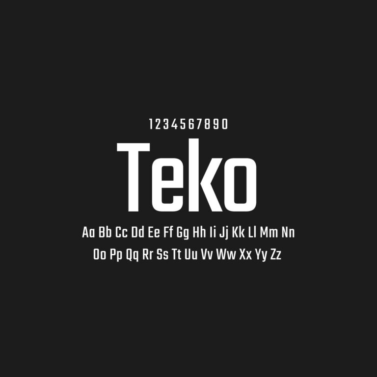 Teko Font Family Free Download